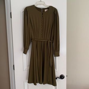 Olive green dress
